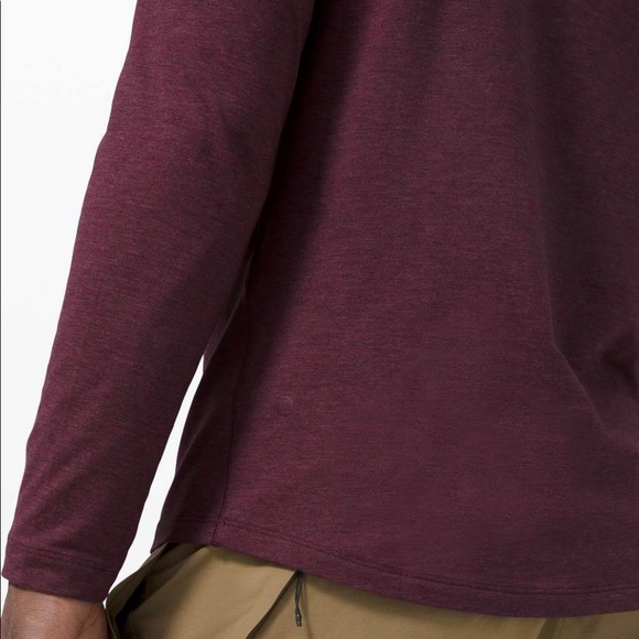 Lululemon 5 Year Basic Long Sleeve in Heathered Cassis - Picture 3 of 6